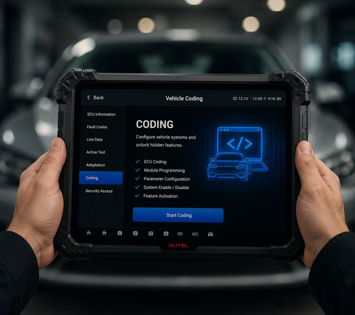 Vehicle diagnostics equipment